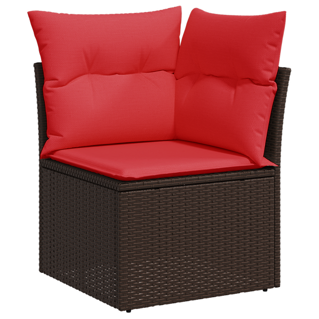 | Havemøbelsofa | med pude Brun 62 x 62 x 69 cm polyrattan
