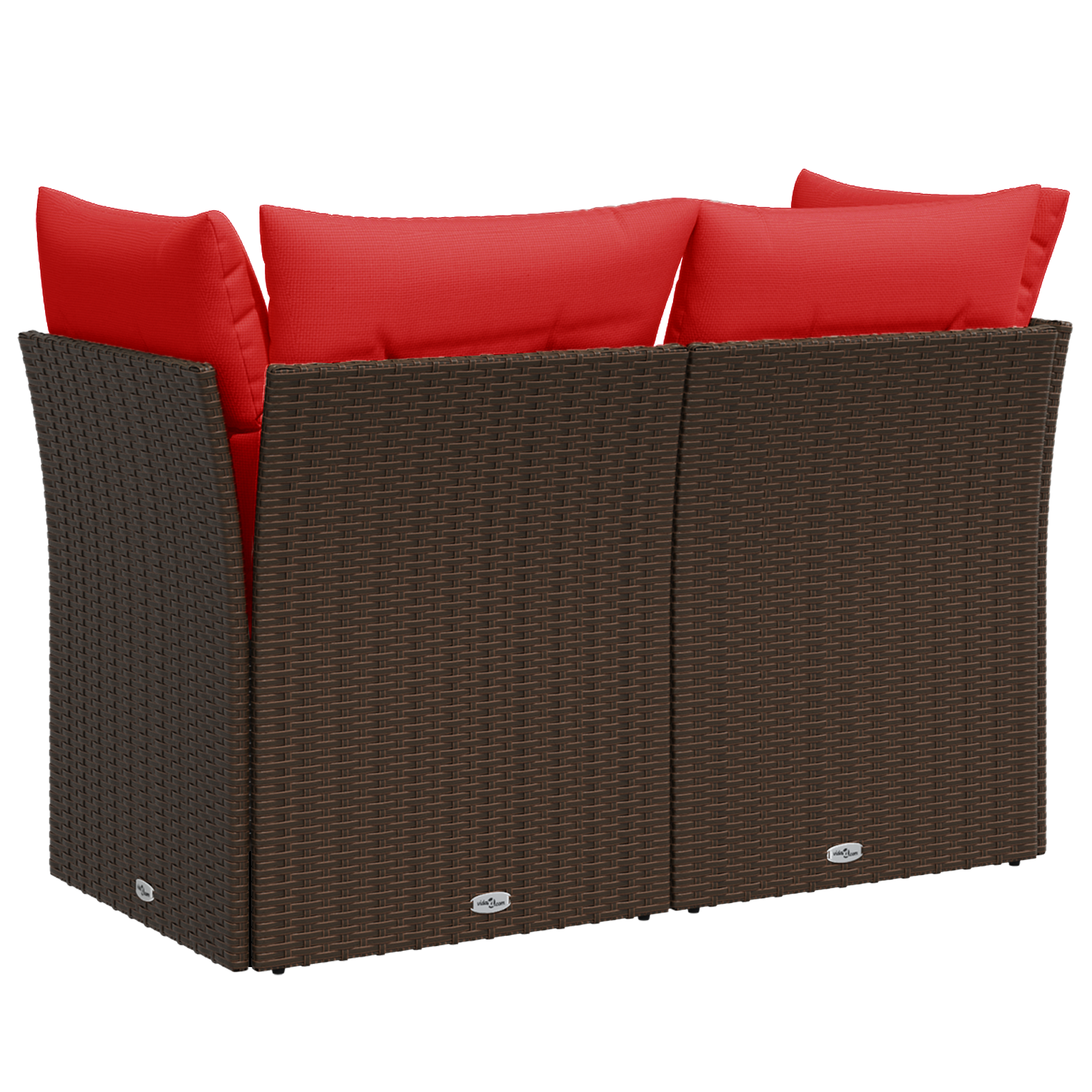 | Havemøbelsofa | med pude Brun 124 x 62 x 69 cm polyrattan
