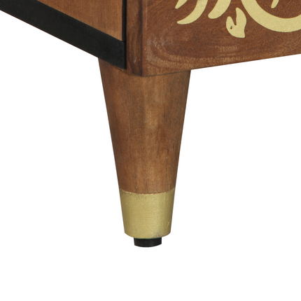 Highboard Brun 60 x 33 x 100 cm Massivt mangotræ