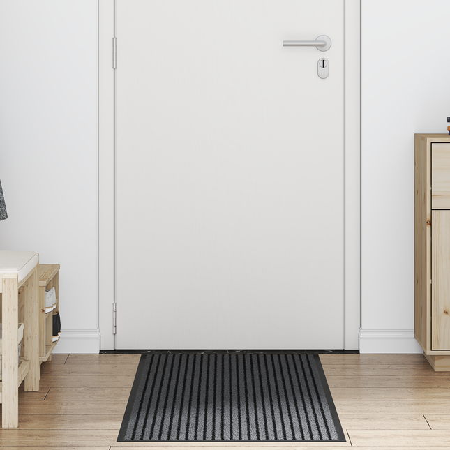 Dørmåtte Sort 60 x 180 cm Polypropylen