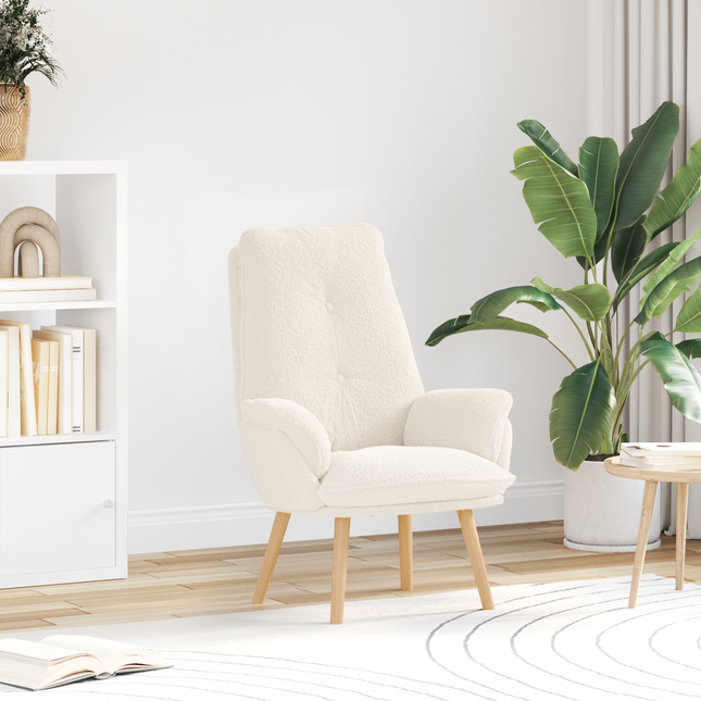 lænestol Creme 69 x 74 x 93 cm Sherpa-stof