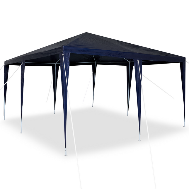 Party Tent Blå 400 x 400 x 266 cm Polyethylen og stål