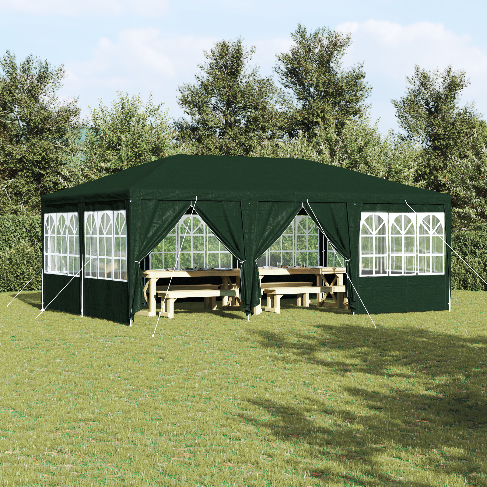 Party Tent Grøn 600 x 400 x 266 cm Polyethylen