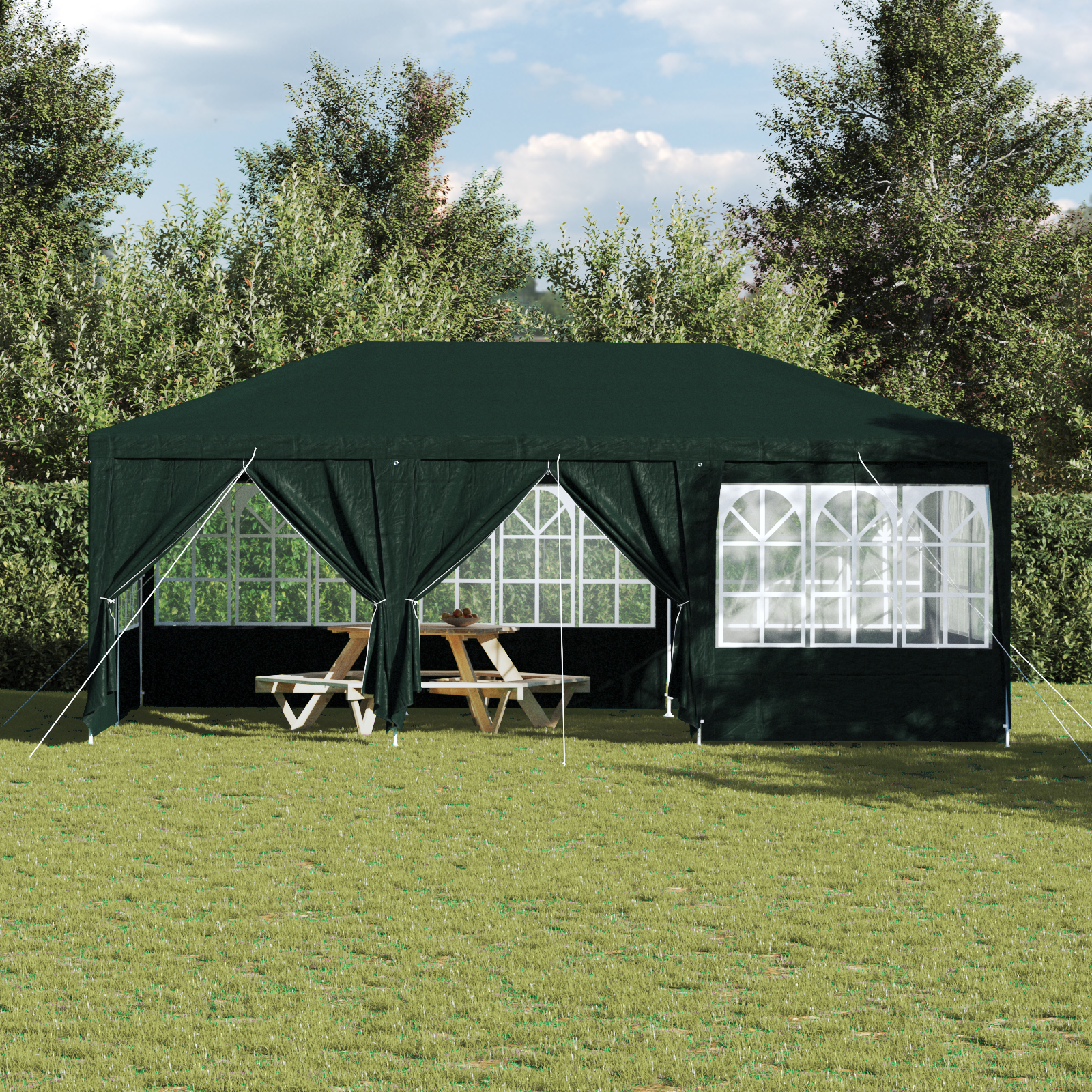 Party Tent Grøn 600 x 400 x 266 cm Polyethylen