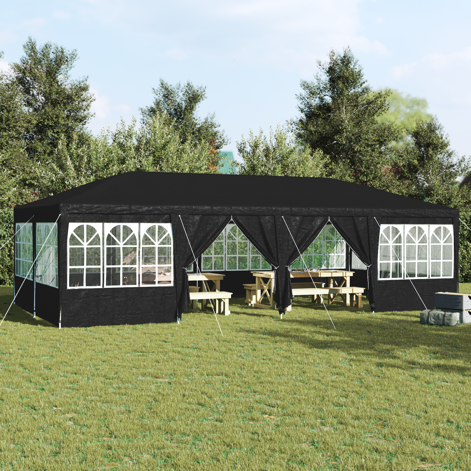Party Tent Antracit 800 x 400 x 266 cm Polyethylen