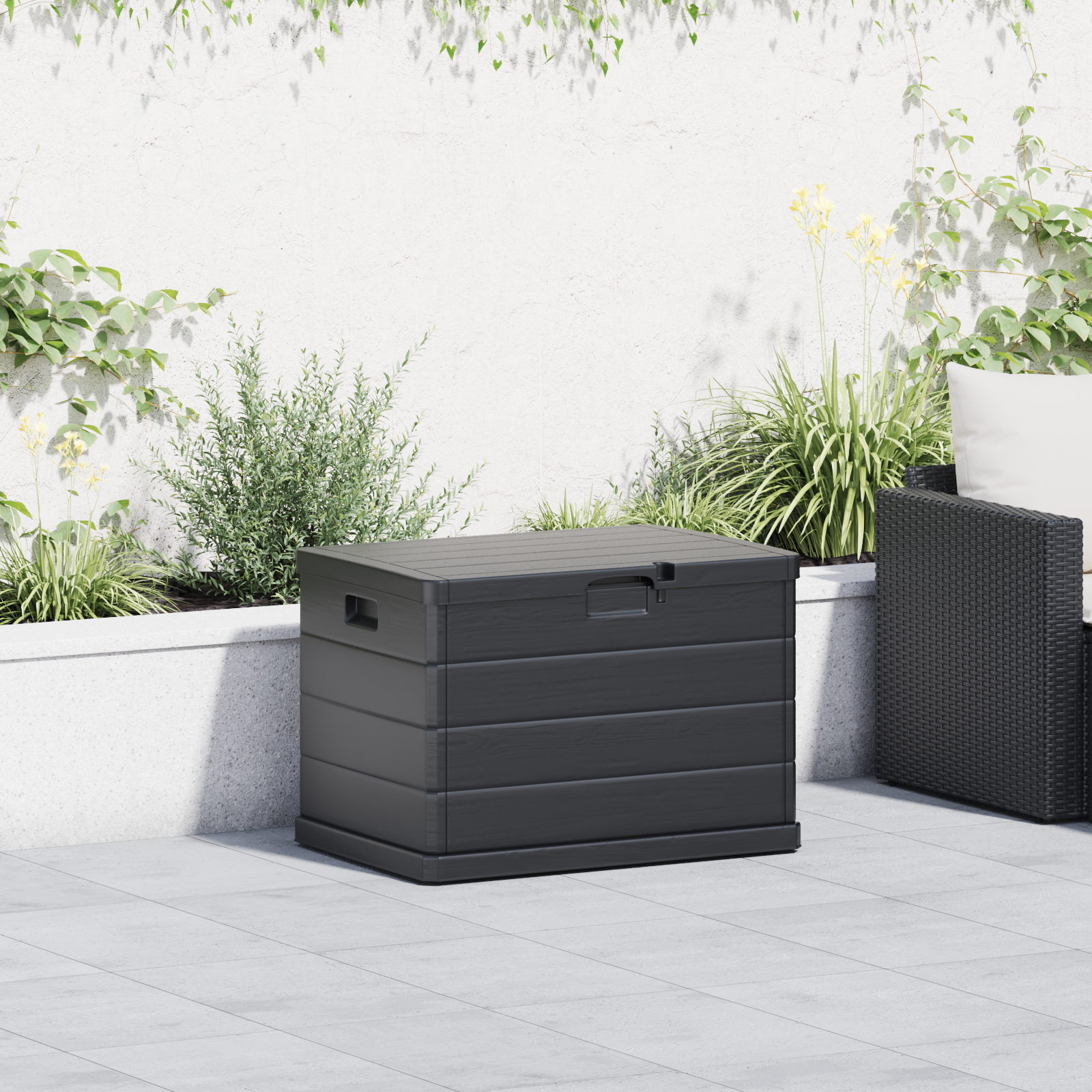 Have Opbevaringskasse Antracit 77,5 x 54,5 x 53 cm Plastik
