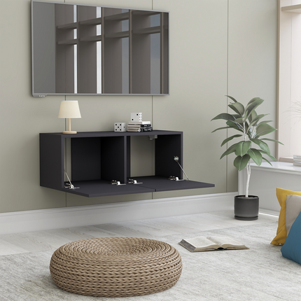 | TV-skab | Grå 80 x 30 x 30 cm Konstrueret træ