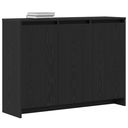 Sideboard Sort 102 x 29.5 x 75 cm Konstrueret træ