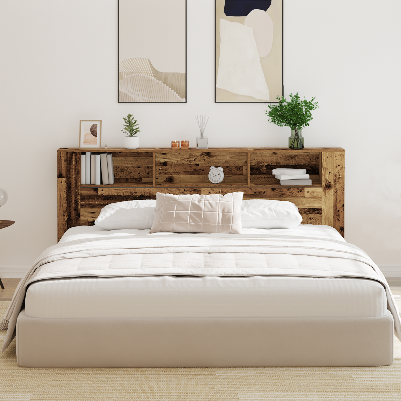 Hovedgærde Skab med hylde Gammelt træ 220 x 18,5 x 102,5 cm