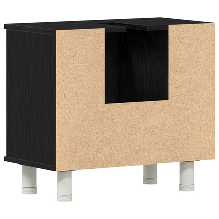Badeværelsesskab Sort eg 60 x 32 x 54 cm Konstrueret træ