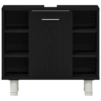 Badeværelsesskab Sort eg 60 x 32 x 54 cm Konstrueret træ