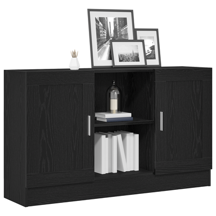 Sideboard Sort eg 120 x 30,5 x 70 cm Konstrueret træ