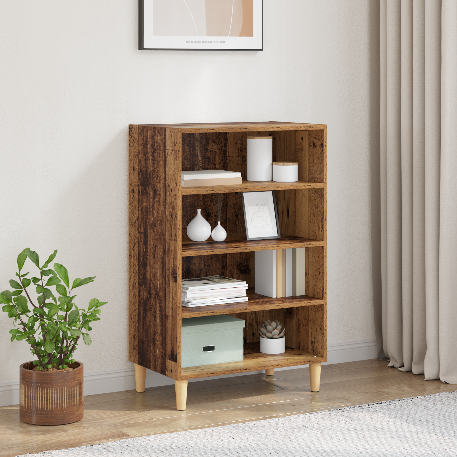 Sideboard Gammelt træ 57 x 35 x 89.5 cm Konstrueret træ