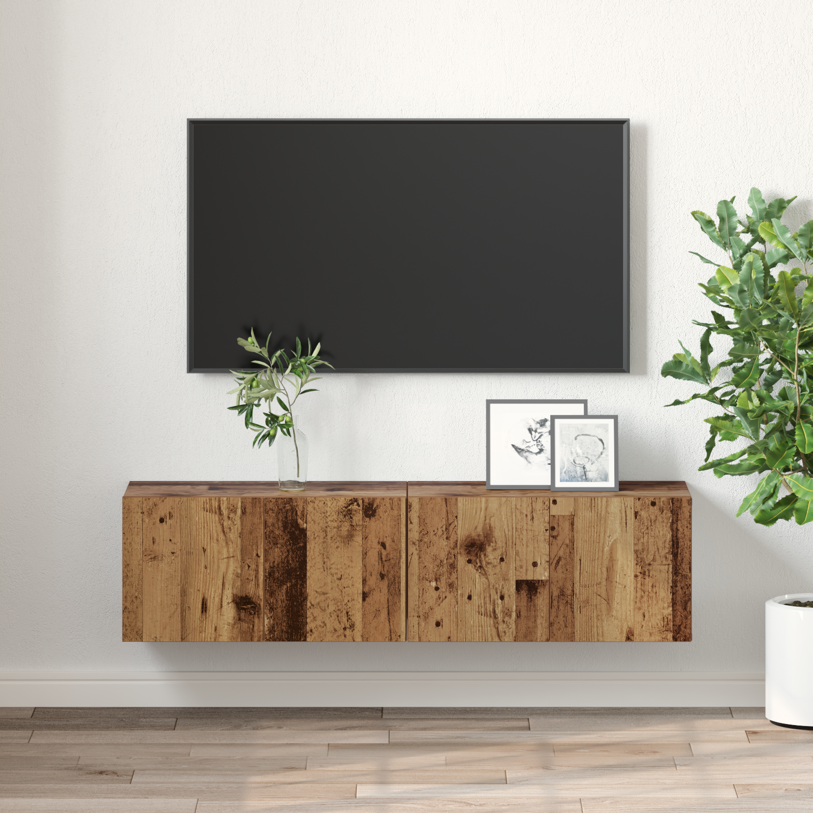TV-møbelsæt 2 pcs Flerfarvet 60 x 30 x 30 cm Konstrueret træ
